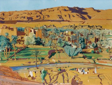 Arab Painting - Tinghir Todra Jacques Majorelle Orientalist Modernist Araber